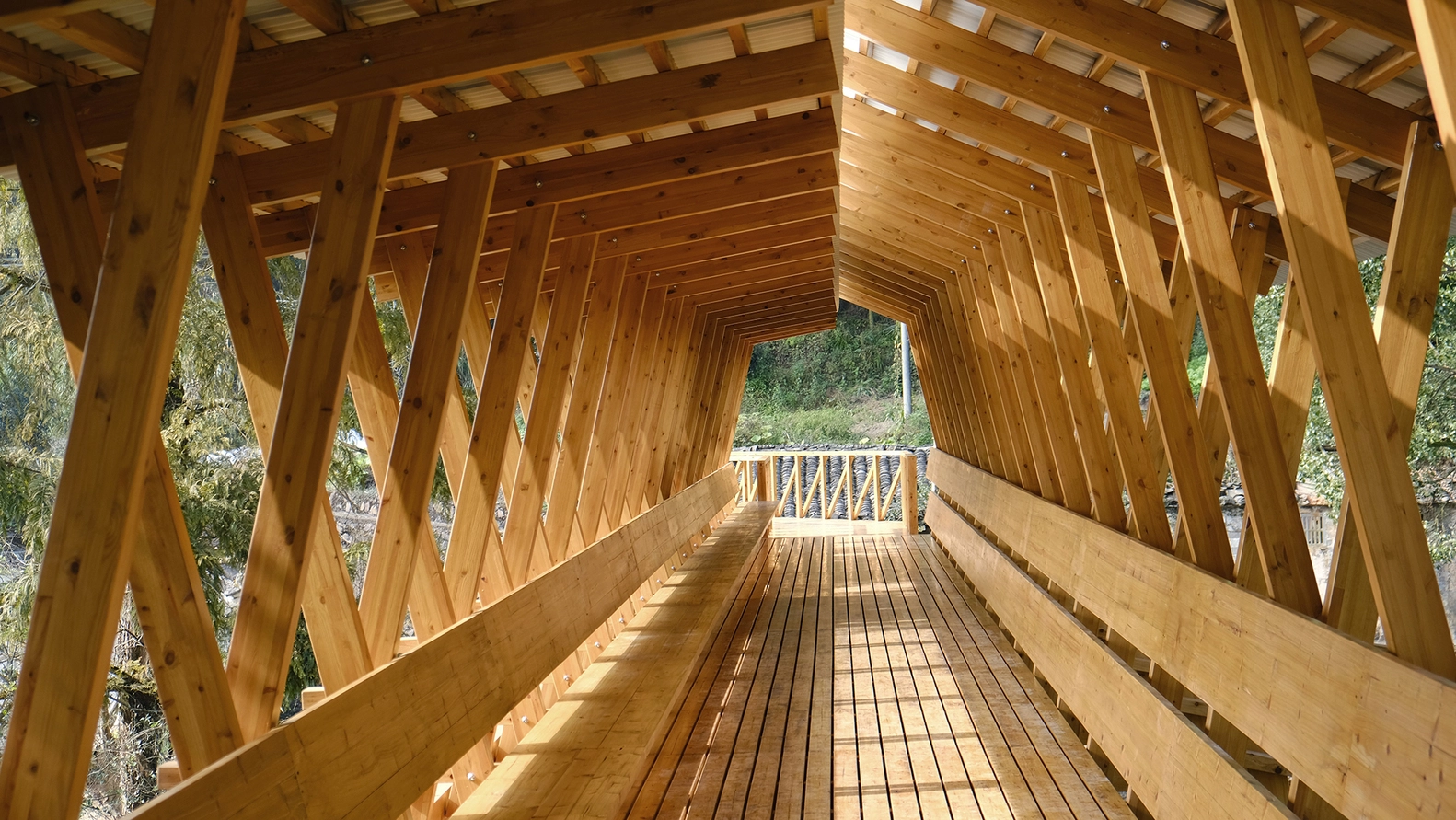 The Fengwu JI Wooden Bridge Project in China