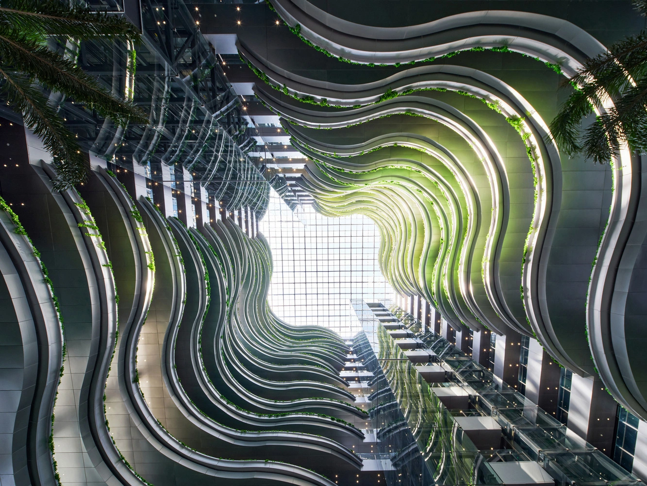 Indoor Park in a High-Rise Building: Step into the Green World of the Hainan Energy Trading Building Project